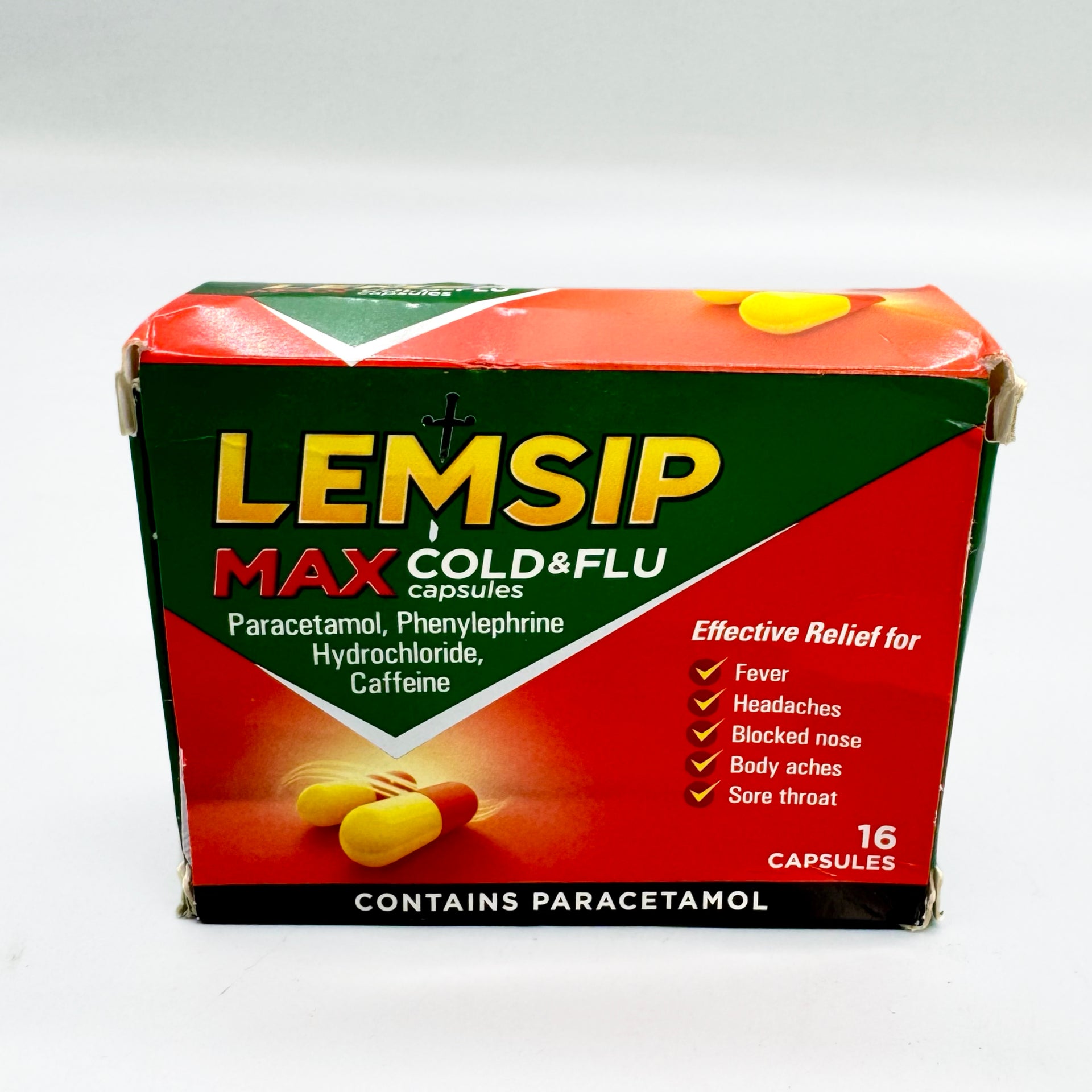 LEMSIP MAX COLD & FLU 16'S CAPS - Jumarald Pharmacy & Wellness LEMSIP MAX COLD & FLU 16'S CAPS