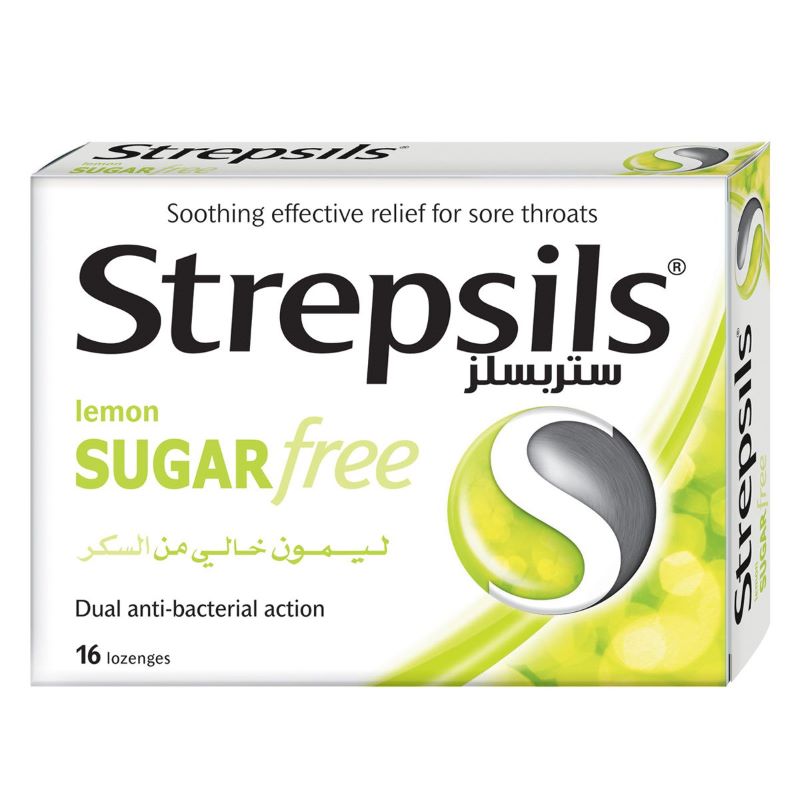 Strepsils Lemon Sugar Free Lozenges - Jumarald Pharmacy & Wellness Strepsils Lemon Sugar Free Lozenges