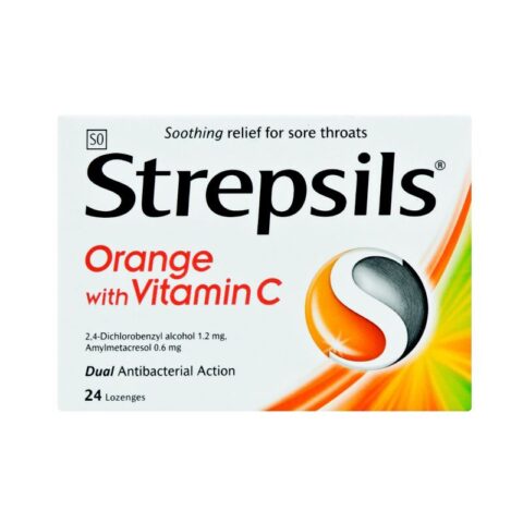 Strepsils Orange with Vitamin C Lozenges