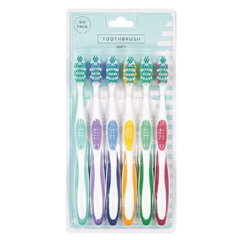 Adults' Soft Toothbrush 6 Pack