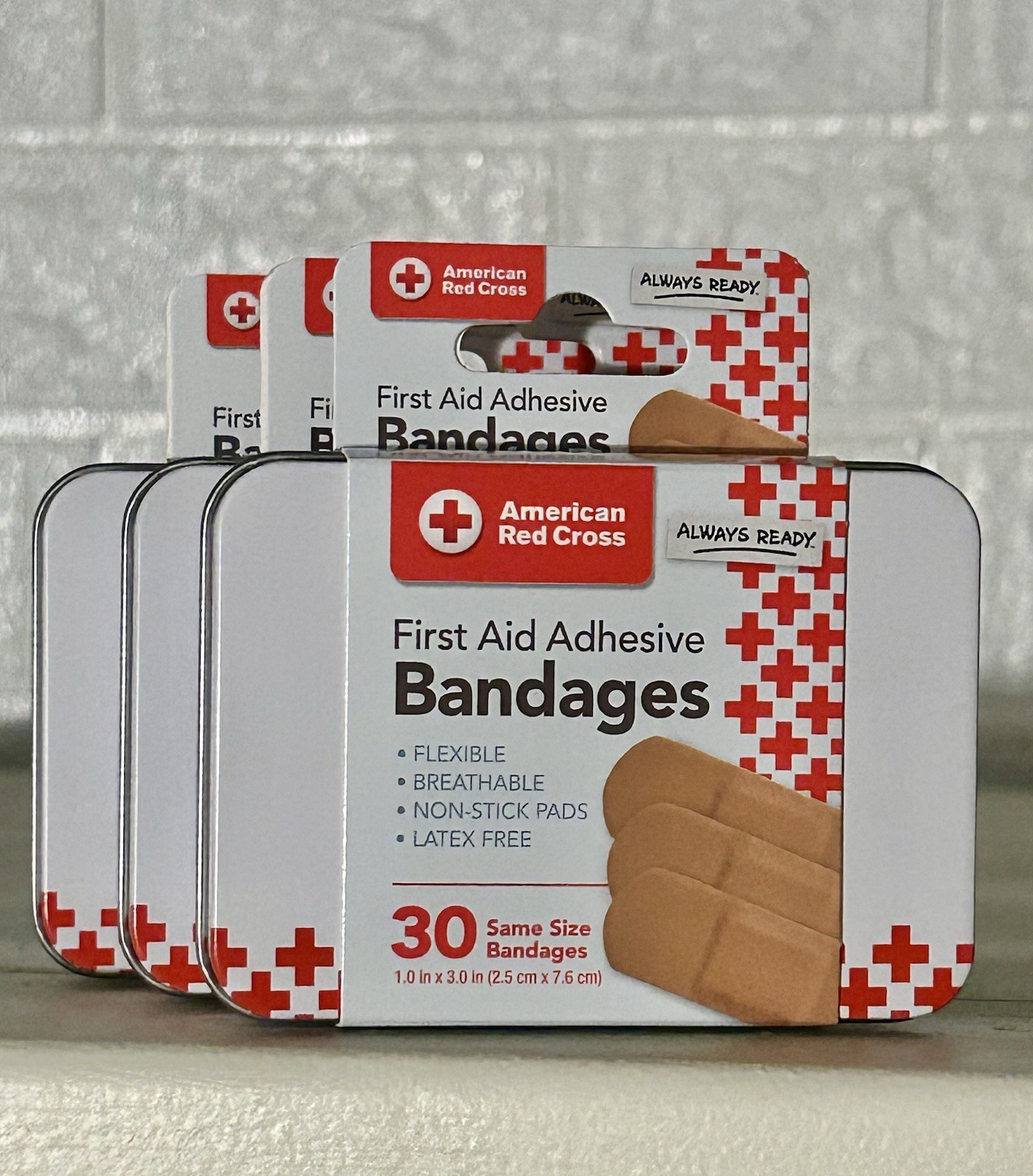 American Red Cross First Aid Bandages Reusable Camping Tin - 3 Pack - Jumarald Pharmacy & Wellness American Red Cross First Aid Bandages Reusable Camping Tin - 3 Pack