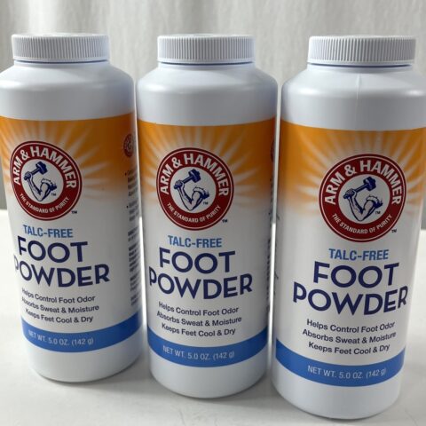 Arm & Hammer Talc-Free Foot Powder, Odor control, 5oz (pack of 3)