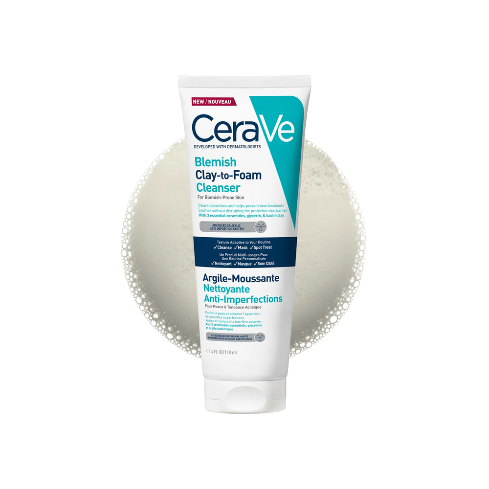 CERAVE BLEMISH CLAY TO FOAM CLEANSER - Jumarald Pharmacy & Wellness CERAVE BLEMISH CLAY TO FOAM CLEANSER