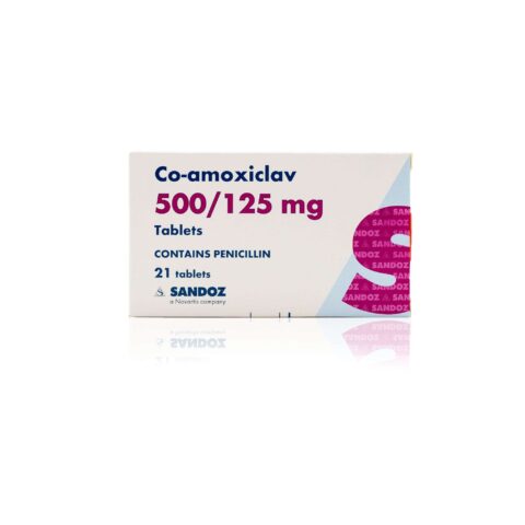 Co-amoxiclav 500/125mg x21 Tablets