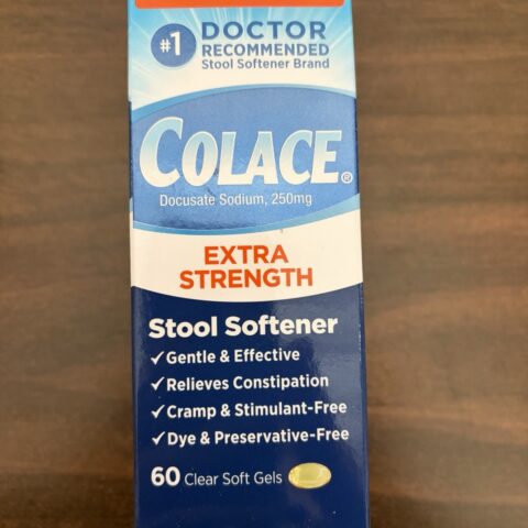 Colace Extra Strength Stool Softener Gentle Constipation Relief 60 Soft Gels