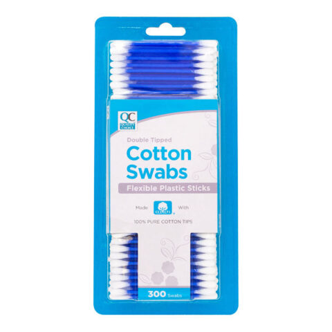 Cotton Swabs Plastic Sticks, 300 ct, QC99501