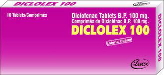 DICLOLEX SUPPOSITORIES 100 MG X 10