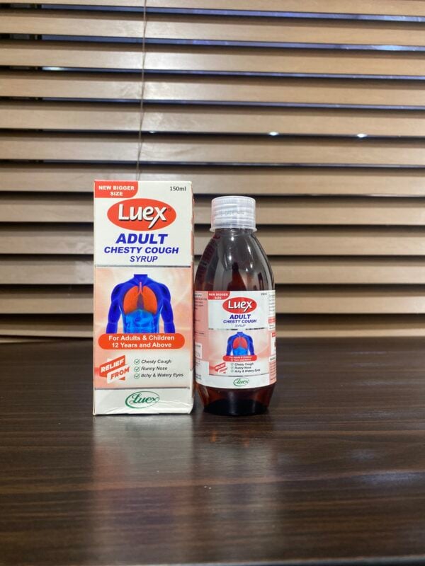 Luex Adult Chesty Syrup - Scab Pharmacy Limited - Jumarald Pharmacy & Wellness Luex Adult Chesty Syrup - Scab Pharmacy Limited