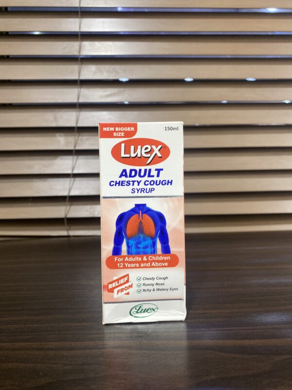 Luex Adult Chesty Syrup - Scab Pharmacy Limited - Jumarald Pharmacy & Wellness Luex Adult Chesty Syrup - Scab Pharmacy Limited