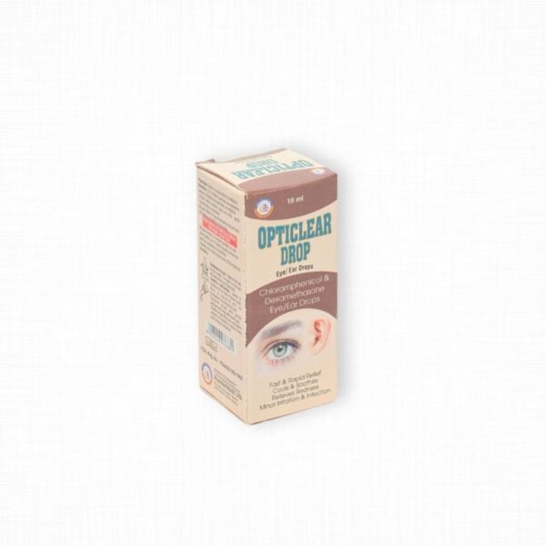 Opticlear Chloramphenicol + Dexa Eye ear Drop - - Jumarald Pharmacy & Wellness Opticlear (Chloramphenicol + Dexa) Eye /ear Drop -
