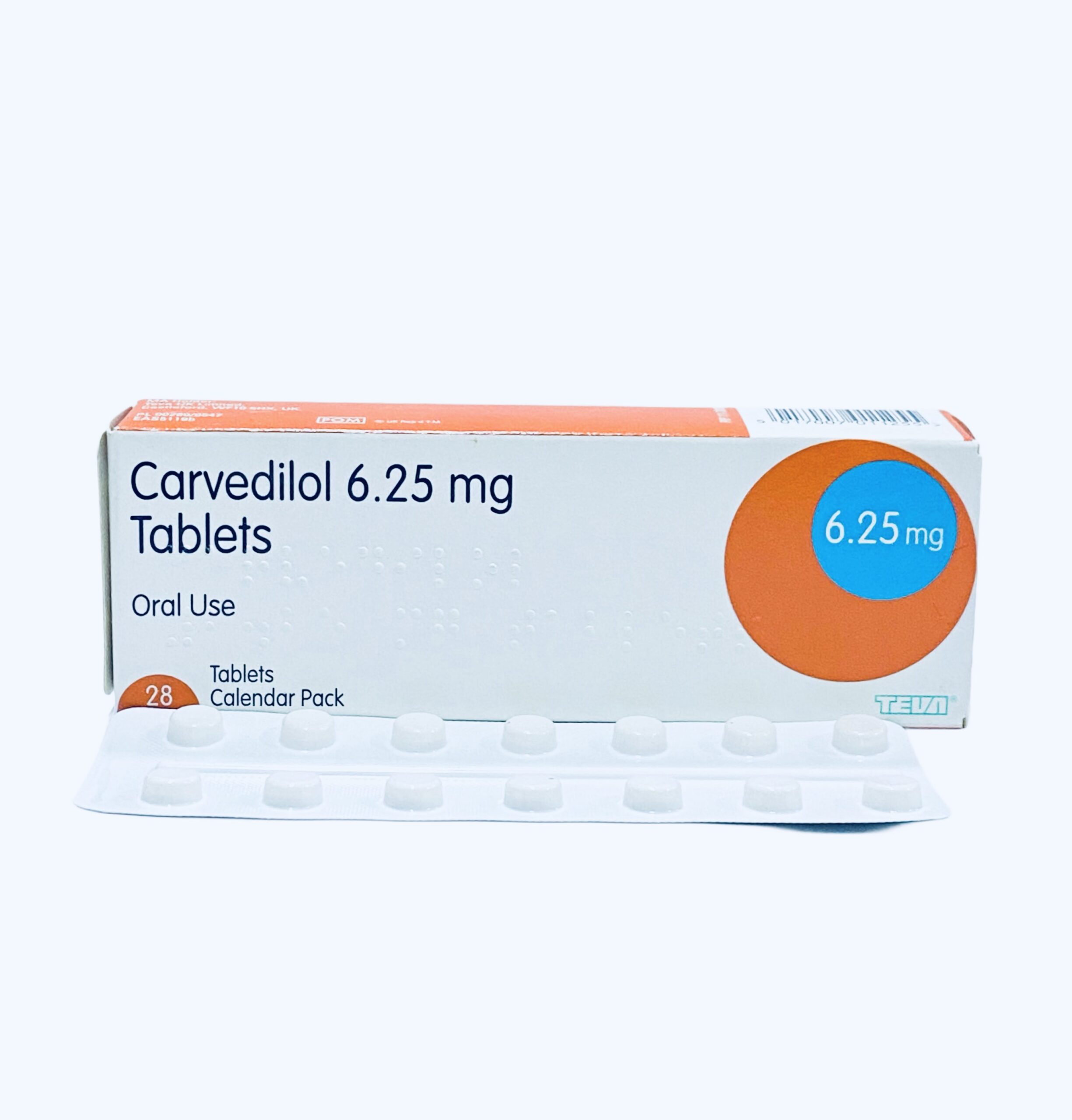 Teva Carvedilol 625mg Tablet x28 | MedeCify - Jumarald Pharmacy & Wellness Teva Carvedilol 6.25mg Tablet x28 | MedeCify