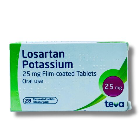 Teva Losartan 25mg Potassium Tablet x28 | MedeCify