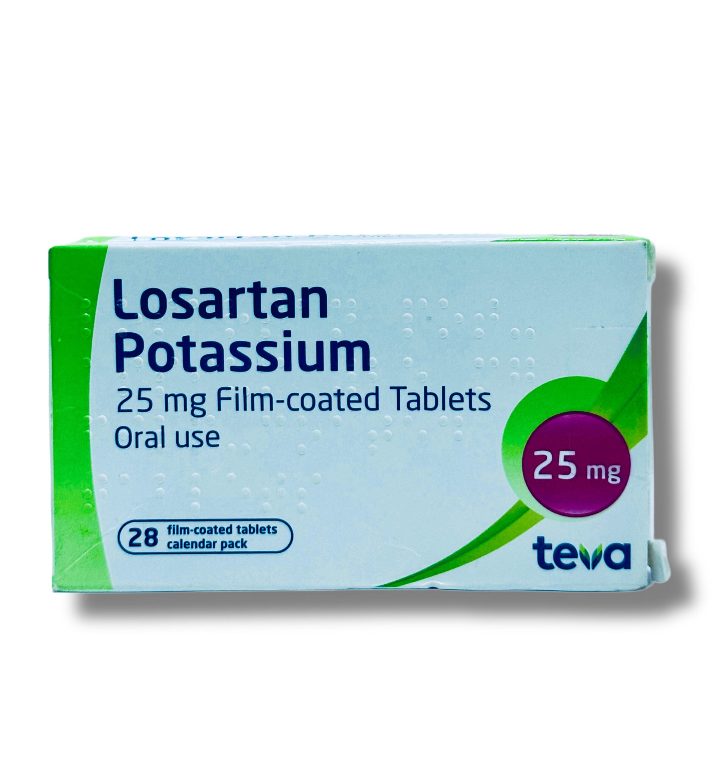 Teva Losartan 25mg Potassium Tablet x28 | MedeCify - Jumarald Pharmacy & Wellness Teva Losartan 25mg Potassium Tablet x28 | MedeCify