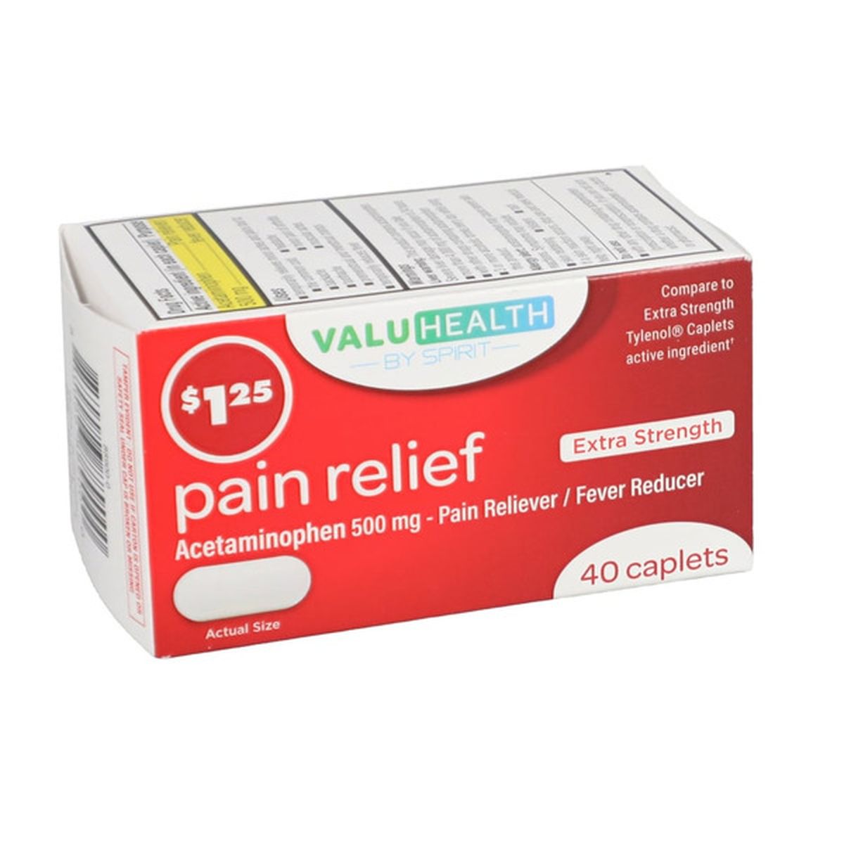 Valuhealth Pain Relief Extra Strength Acetaminophen 500-mg - Jumarald Pharmacy & Wellness Valuhealth Pain Relief Extra Strength Acetaminophen 500-mg