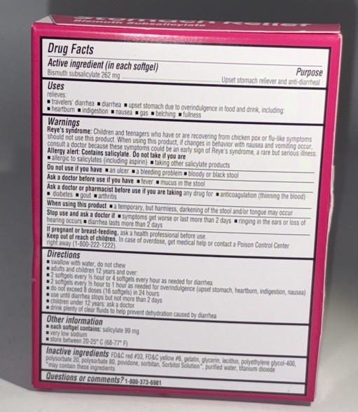 ValuRx Stomach Relief-Upset Stomach ReliefDiarrheaNausea-8 Softgels-NEW - Jumarald Pharmacy & Wellness ValuRx Stomach Relief-Upset Stomach Relief/Diarrhea/Nausea-8 Softgels-NEW