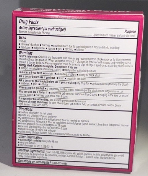 ValuRx Stomach Relief-Upset Stomach ReliefDiarrheaNausea-8 Softgels-NEW - Jumarald Pharmacy & Wellness ValuRx Stomach Relief-Upset Stomach Relief/Diarrhea/Nausea-8 Softgels-NEW