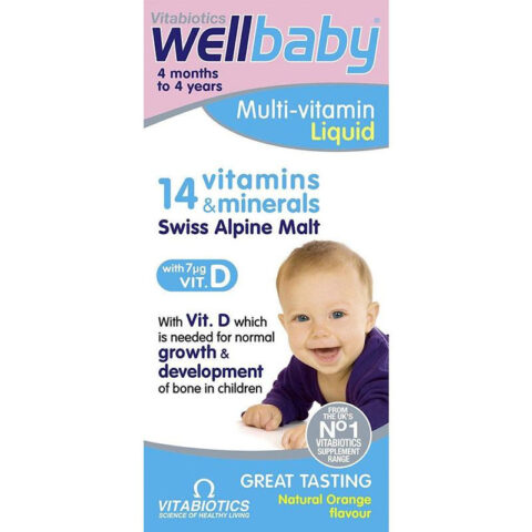 Vitabiotics Wellbaby Infant Liquid 4mth-4yr 150ml