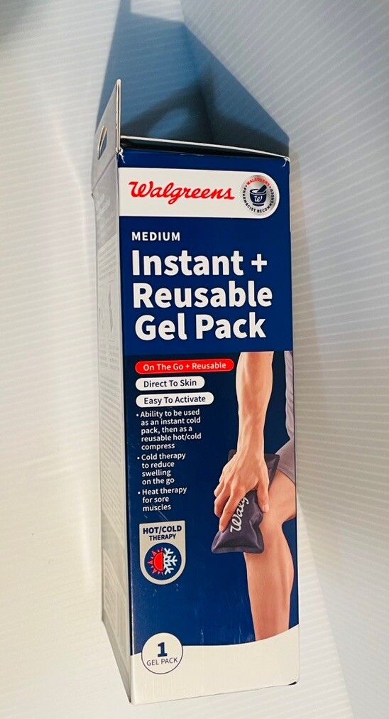 Walgreens Instant And Reusable Gel Pack - Size Medium - Jumarald Pharmacy & Wellness Walgreens Instant And Reusable Gel Pack - Size Medium