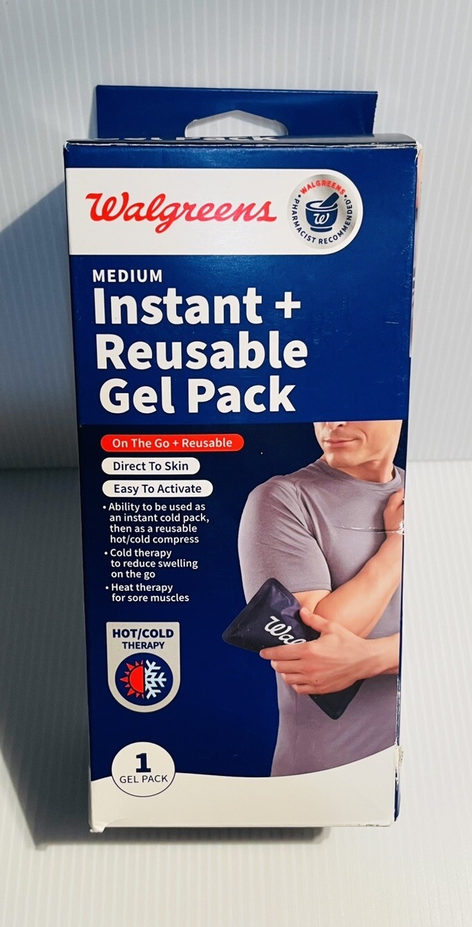 Walgreens Instant And Reusable Gel Pack - Size Medium - Jumarald Pharmacy & Wellness Walgreens Instant And Reusable Gel Pack - Size Medium