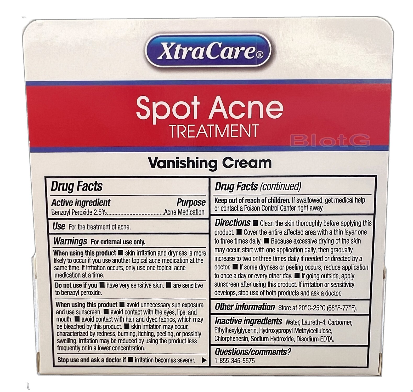 XtraCare Spot On ACNE Treatment Vanishing Cream Ointment 075oz For Acne On Sale - Jumarald Pharmacy & Wellness XtraCare Spot On ACNE Treatment Vanishing Cream Ointment 0.75oz For Acne On Sale